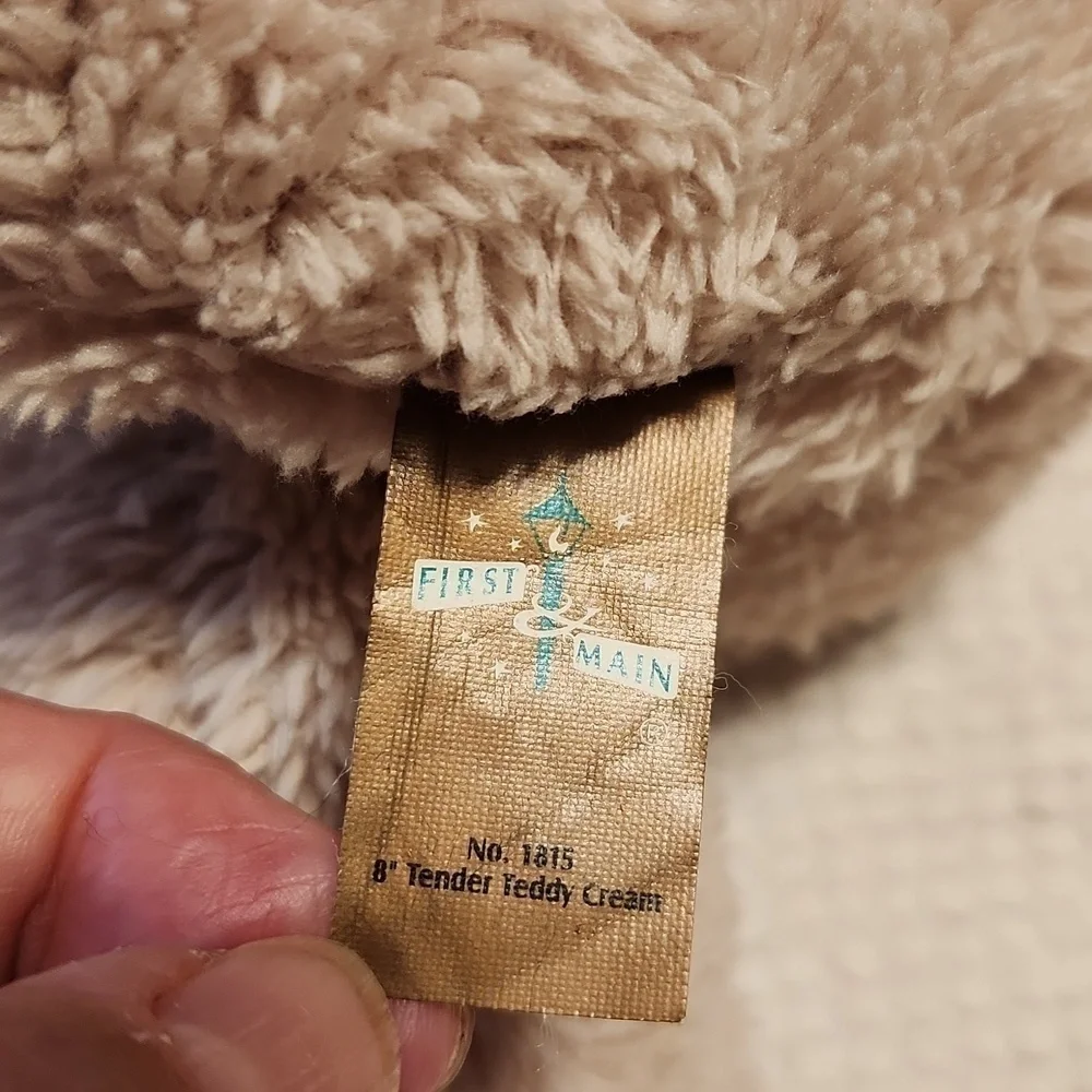 First & Main Tender Teddy Bear Plush Embroidered # 1815
